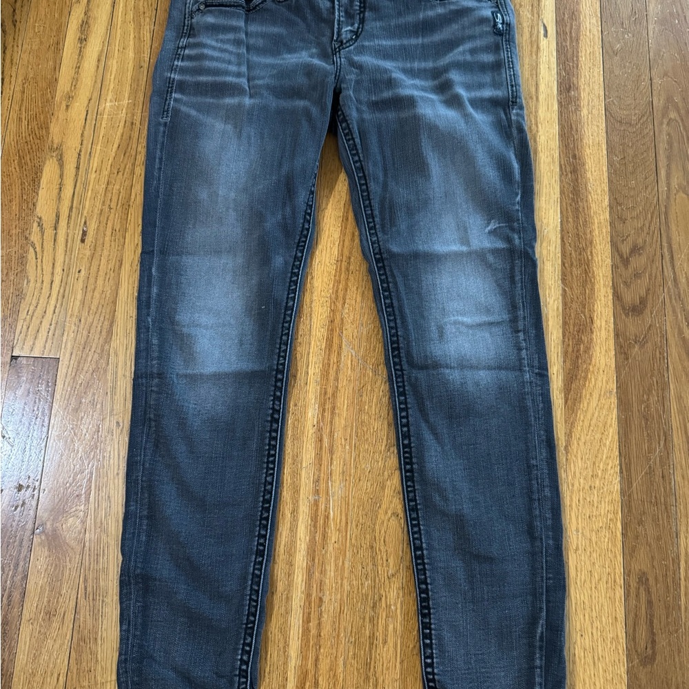 Silver Suki Mid Skinny Jeans Women's Dark Gray W30